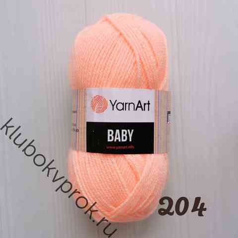 YARNART BABY 204, Светлый персик