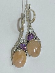 Марлен (серьги из серебра)