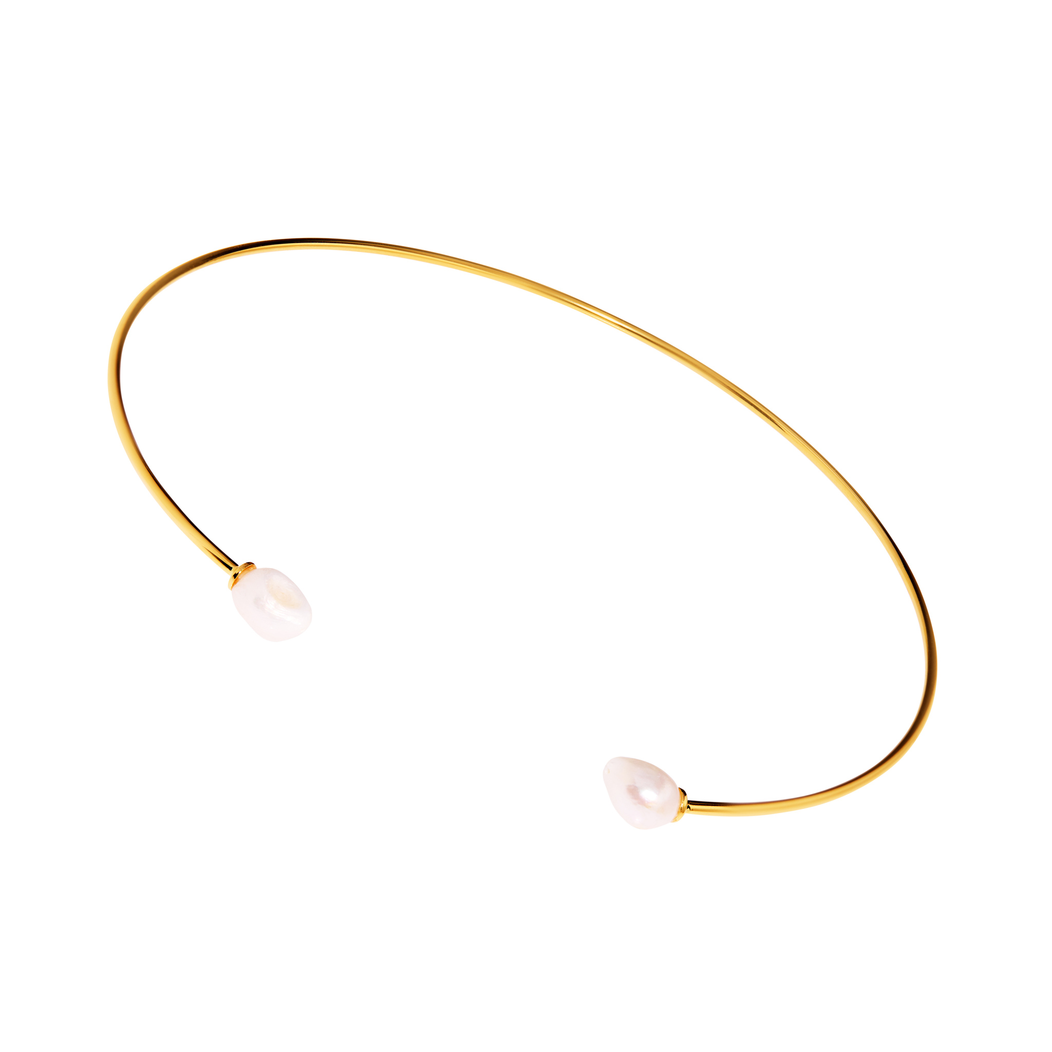 

Чокер Golden Choker With Asymmetrical Pearls