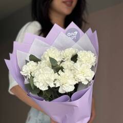 Букет белых диантусов