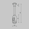 Комплектующие для трековой системы Maytoni Accessories for tracks flarity TRA155CW-SL1-BS