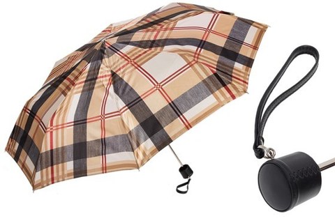 Зонт женский складной Pasotti - Classic Womens Umbrella with Stripes, Италия.