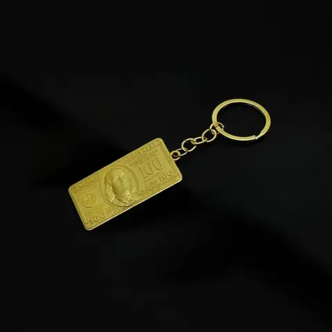Брелок металлический 100 Долларов