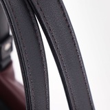 Сумка Саломея 607 гладкий бордо + черный