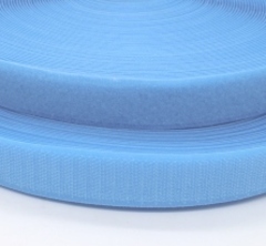 Велкро/липучка комплект, ш. 2,5 см, голубой