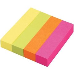 
          Флажки-закладки с клеевым краем, Alingar, "Прямоугольник", неон, 4 цвета 20*76 мм, 76*76 мм, европодвес