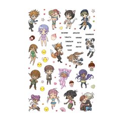 
          Наклейки-стикеры Контэнт-Канц, А5, 145x210 мм, "Я люблю аниме", 10 л., бумага, голубые, 600+ наклеек