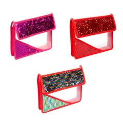 
          Папка 1 отделение, А5 190 х 230 мм, Alingar, пластик, пайетки на клапане и уголке, клапан на липучке