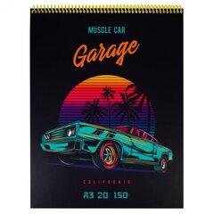 
          Скетчбук А3 20л., "Авто", 150г/м2, Миленд, гребень, мягкая обложка, матовая ламинация, жесткая подложка
