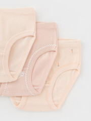 набор трусы/ уп  для девочки  К 1978-3уп/бл.персиковый,пыльный персик,зайчики Ал