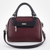 Сумка Саломея 269 наппа бордо + черный