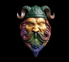 Силиконовый молд № 0118 Викинг