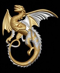 Силиконовый молд Дракон мини