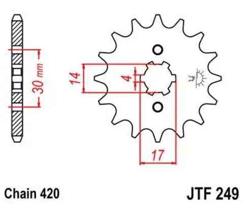 Звезда ведущая JTF249/504 13