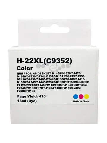 Картридж MyInk 22XL C9352CE для HP DJ 3920/3940 (R) Color Т/У