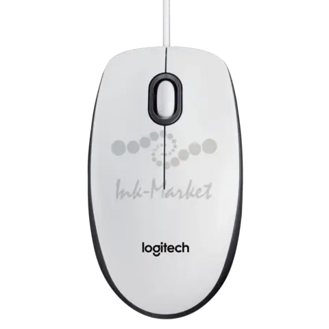Мышь проводная Logitech M100 white (USB, оптическая, 1000dpi, 2but) (910-006764)