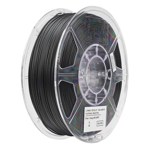 Пластик для 3D-печати eSUN ePETG-CF, 1,75 мм, 1 кг, чёрный, PETG-CF175B1TZ1