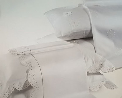 Постельное белье 2 спальное Caleffi Isabella с вышивкой