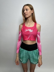 Кроп топ для бега TRS pink QR