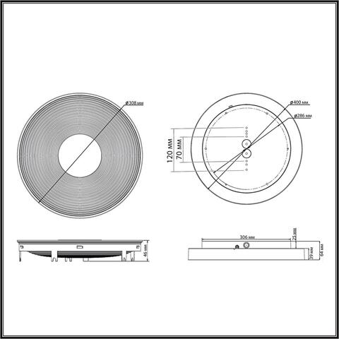 Потолочный светодиодный светильник Sonex QUANTUM 7753/25L