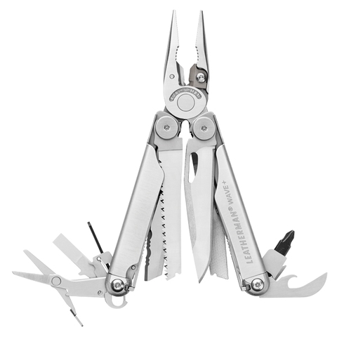 Leatherman Multi Tool Wave Plus silber