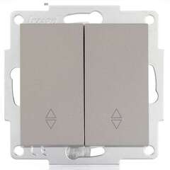 VESNA 742 3588 106 Выключатель проходной двойной платина (механизм)