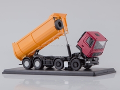 MAZ-6516 tipper U-shaped body red-yellow 1:43 Start Scale Models (SSM)