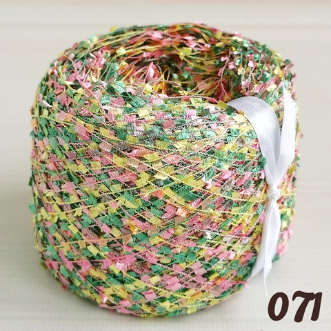 Пряжа бобинная фантазийная Реснички, 071 Мультиколор