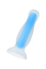 Голубая, светящаяся в темноте анальная втулка Namor Glow - 12,5 см. - 