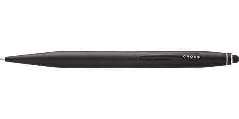 Ручка шариковая Cross Tech2, Satin Black со стилусом, M, BL (AT0652-1)