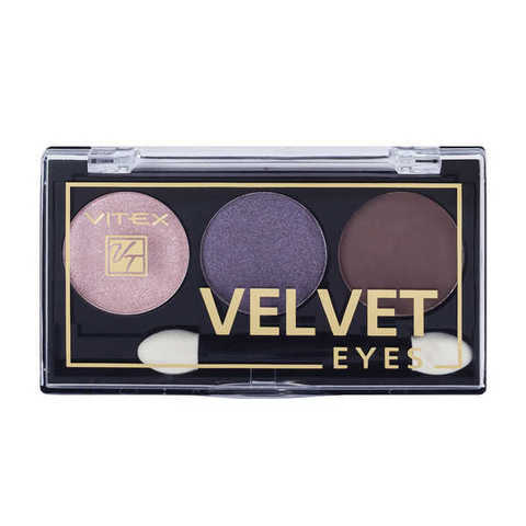 Компактные тени для век   Velvet Eyes  тон 02 Royal violet , ( Витэкс )