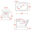 ArtCeram CIVITAS Биде подвесное 36х54 см, 1 отверстие, цвет: черный CIB001 03 00