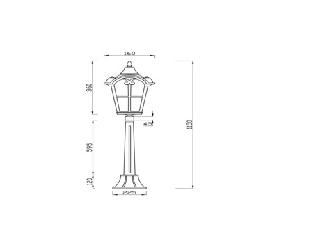 Ландшафтный светильник Outdoor O413FL-01GB1