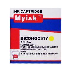 Картридж гелевый для RICOH Aficio GX e5550N type GC 31Y Yellow (64ml, Pigment) MyInk