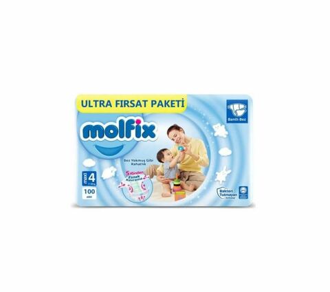 Uşaq bezi \ Подгузники \ Diapers Molfix  100pcs ( maxi 4  - 7-14kg )