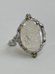 Камея ( кольцо из серебра)