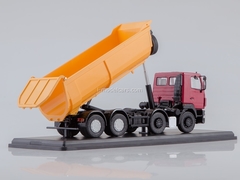 MAZ-6516 tipper U-shaped body red-yellow 1:43 Start Scale Models (SSM)