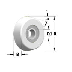 Подшипник для фрезы D25,4x5° посадка 6,3_S WPW B250050C