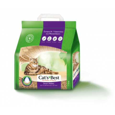 купить Cat's Best Smart Pellets кетс бест наполнитель древесный, комкующийся 10 литров