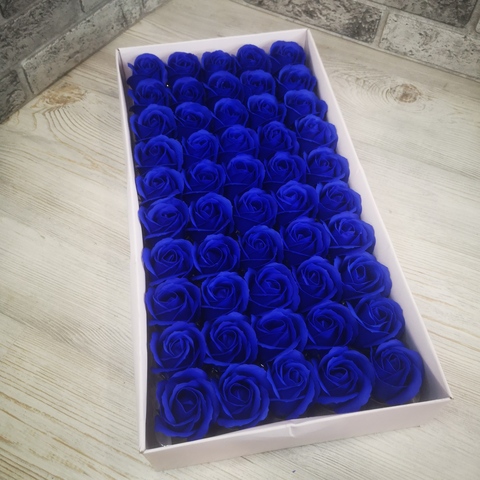 Мыльная роза Синяя 6см. 1шт.
