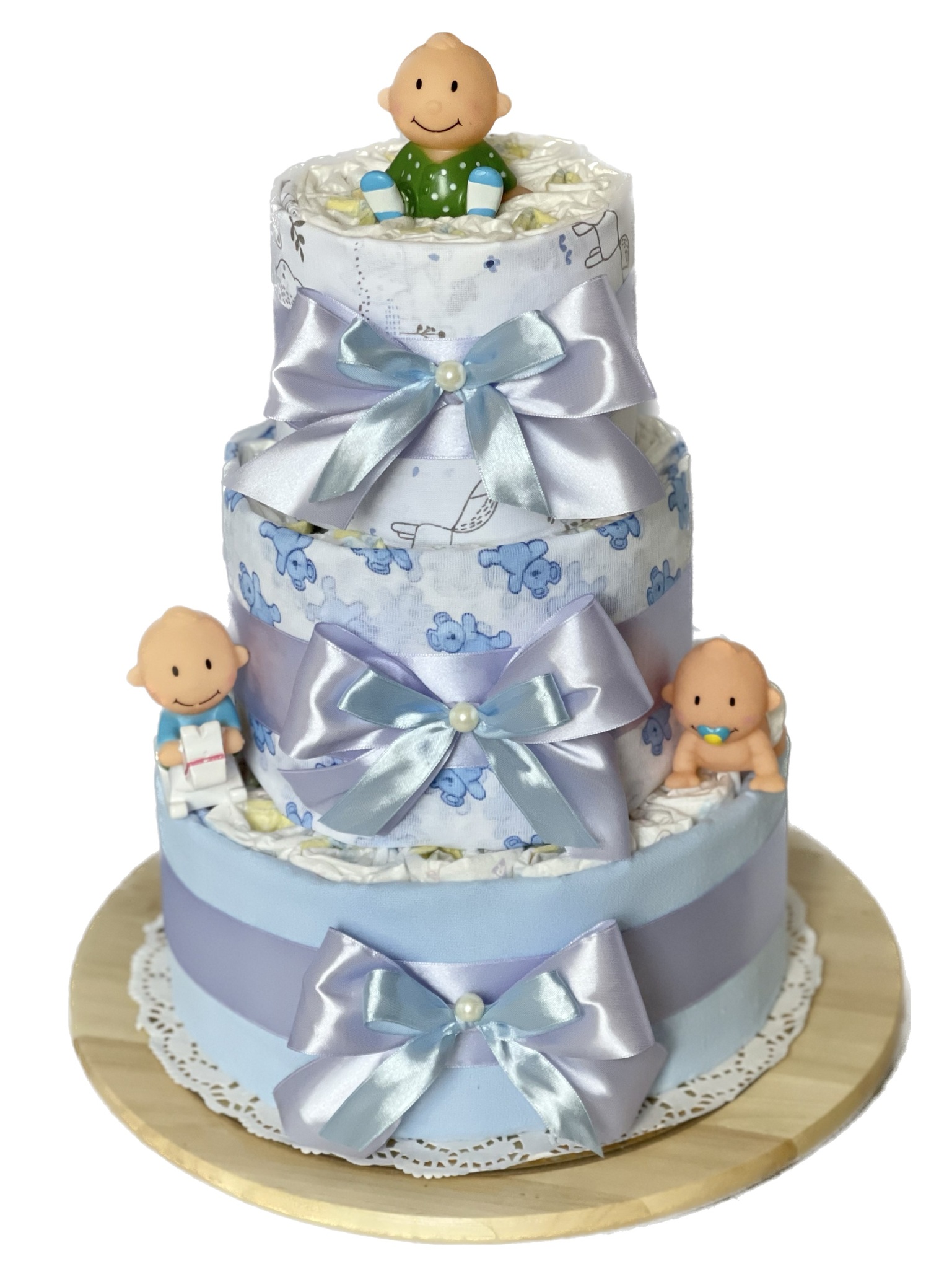 Торт из памперсов и детских вещей - подарок новорожденному мальчику. | форум Babyblog