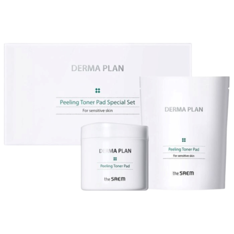 The Saem Derma Plan Peeling Toner Pad Special Set Пэды для лица очищающие набор