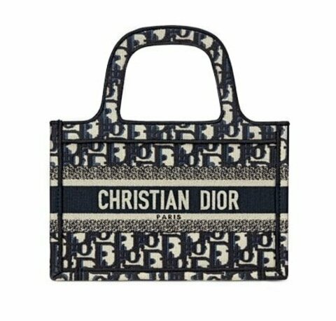 Сумка Dior Book Tote, модель мини-формата синий