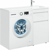 Aquanet 239299 Тумба c раковиной Токио 110 R напольная 1 ящик, б/к цвет белый глянец (239299)