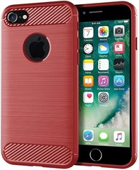 Чехол для iPhone 7 (iPhone 8) цвет Red (красный), серия Carbon от Caseport