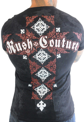 Rush Couture | Футболка мужская Saint and Sinner RC056 спина