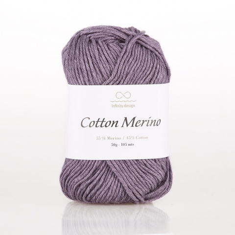Пряжа Infinity Cotton Merino 5042 пыльно-фиолетовый