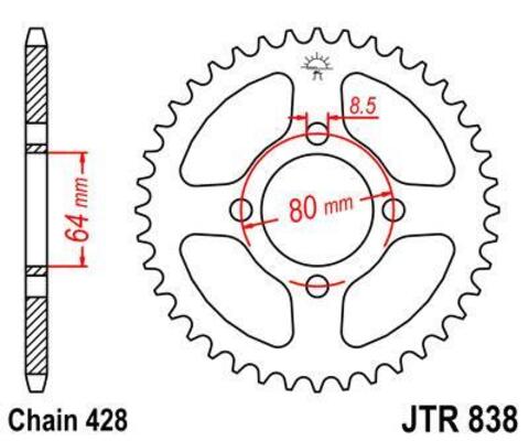 Звезда ведомая JTR838 38