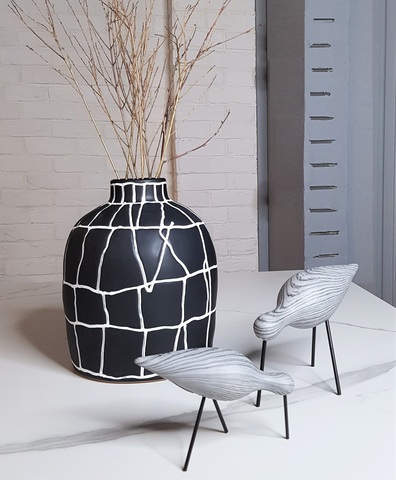 Статуэтка Wood Grain Bird Black B