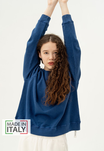 Свитшот реглан Bowery NYC однотонный Delft